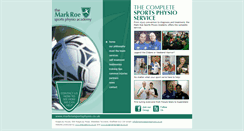 Desktop Screenshot of markroesportsphysio.co.uk